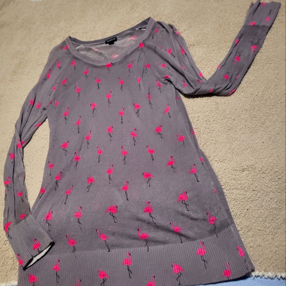 Torrid whimsical flamingo sweater